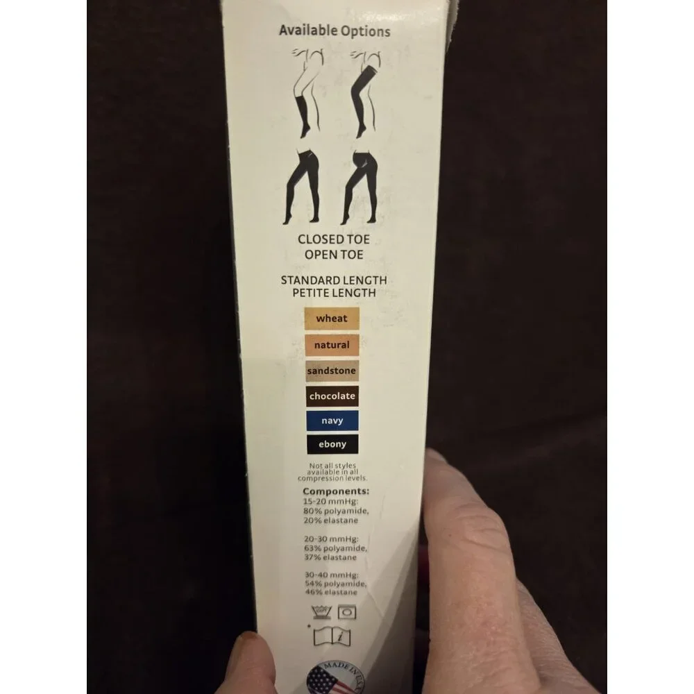 Mediven Comfort for women Thigh Lace stockings 20-30‎ Size VI Over toe Natural